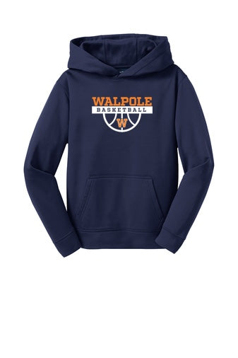 Walpole Youth Basketball Sport-Tek® Youth Sport-Wick®Fleece Hooded Pullover (YST244)
