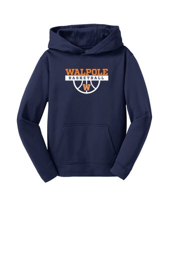 Sudadera con capucha de polar Sport-Wick® Youth Basketball Sport-Tek® de Walpole Youth (YST244)