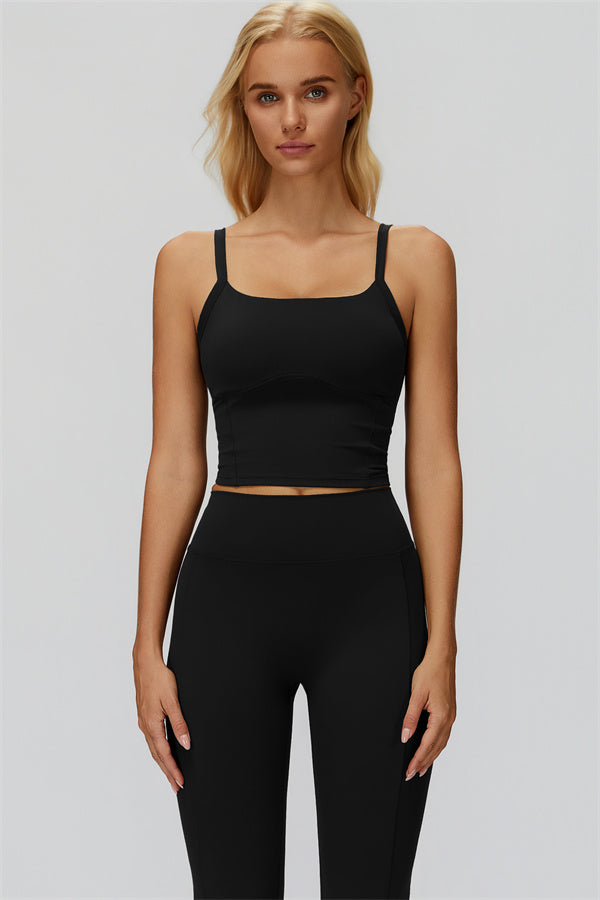 The Fyra Crop Tank Flared Leggings 2-Piece Set