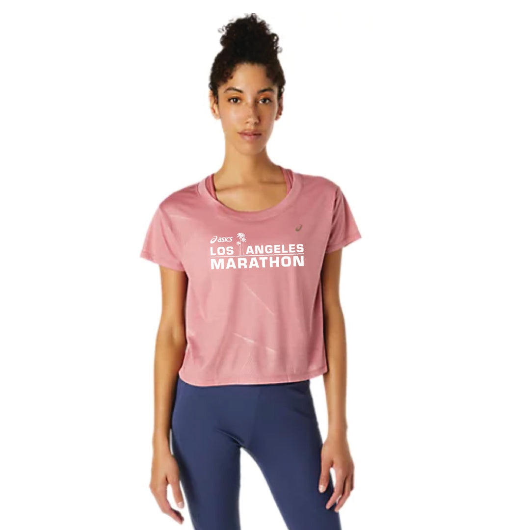 2026 ASICS Los Angeles Marathon - ASICS Women's Nagare Short Sleeve Tee Smokey Rose (2012c097) (LA26-02)