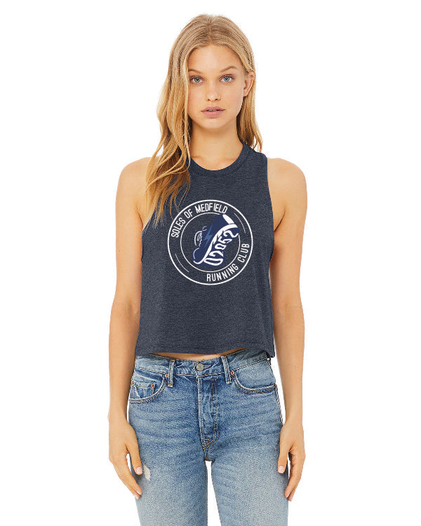 The Soles of Medfield Ladies' Racerback Cropped Tank (6682)