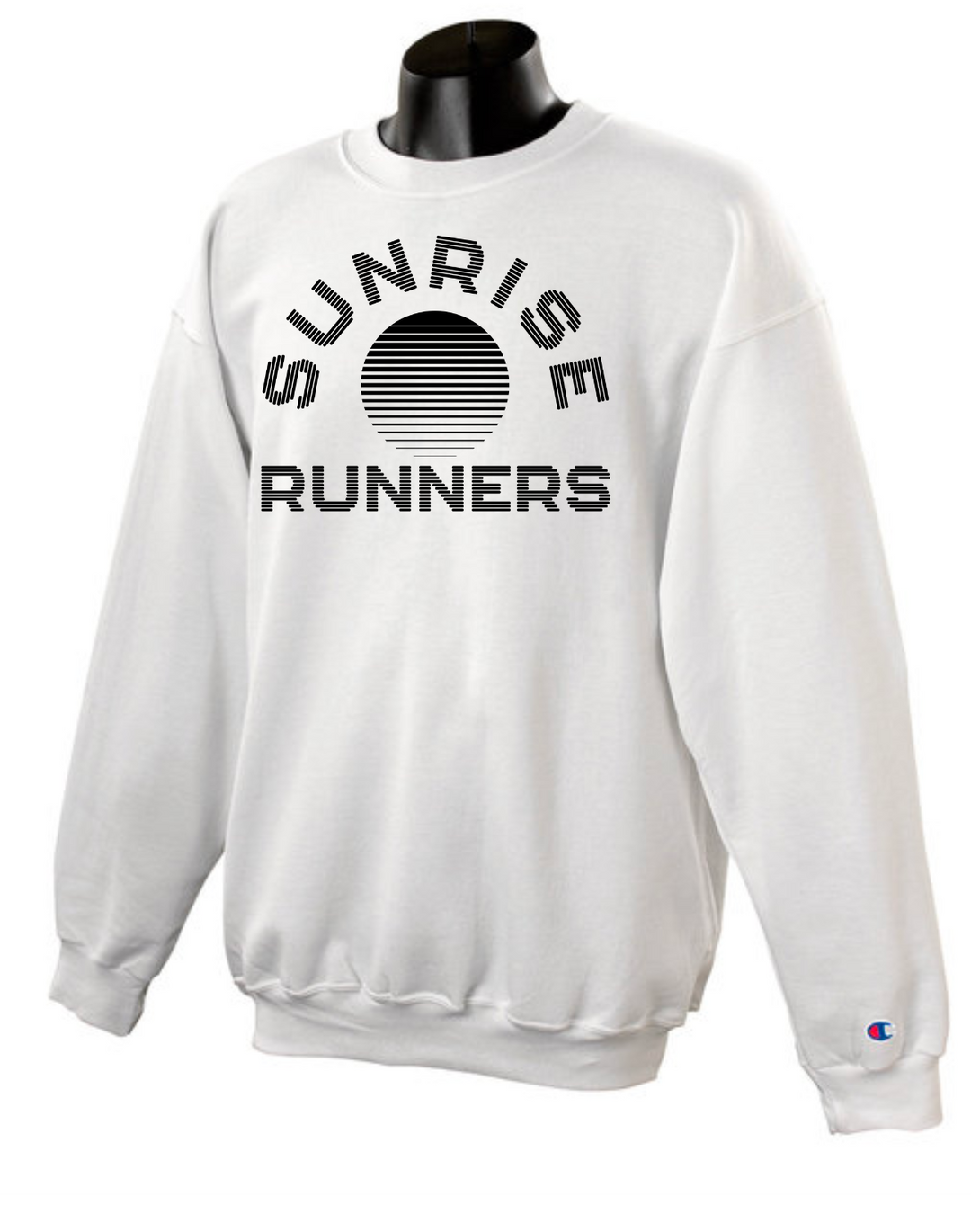 Sudadera con cuello redondo Champion® Powerblend® de Sunrise Runners (S600)