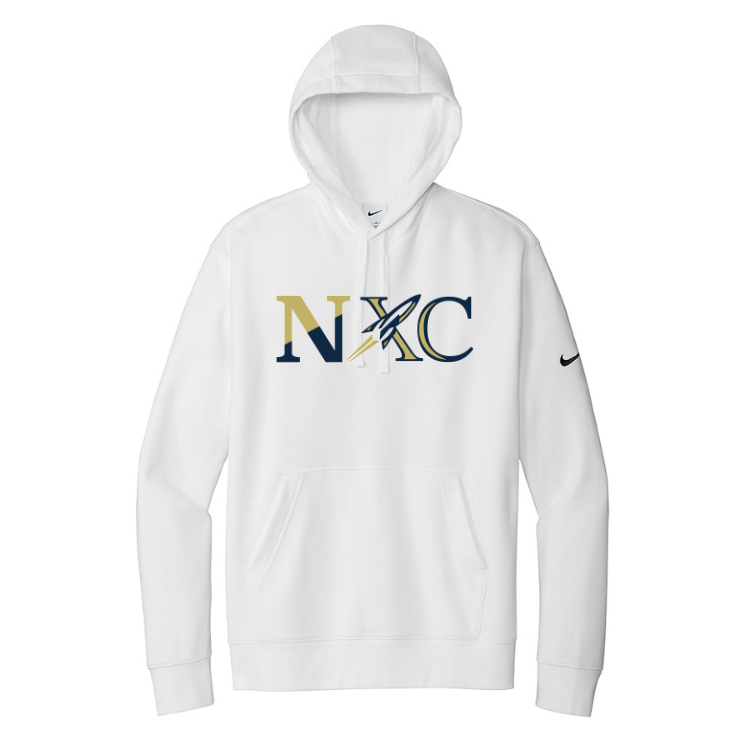 Needham Cross Country - Nike Club Fleece Sleeve Swoosh Pullover Hoodie (NKDR1499)