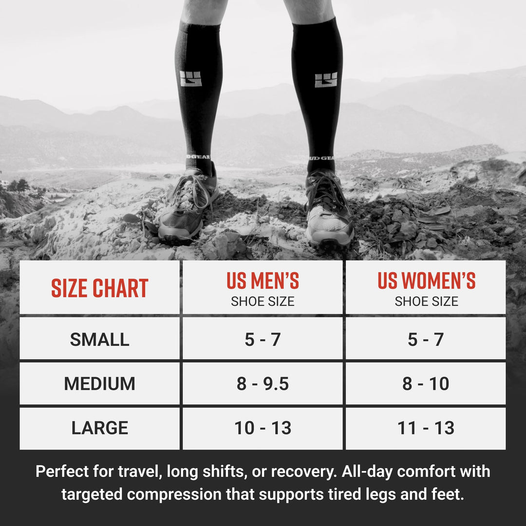 Tall Compression Socks (White)