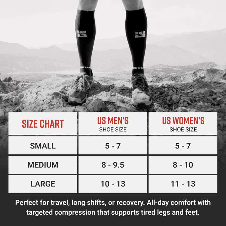 Tall Compression Socks (White)