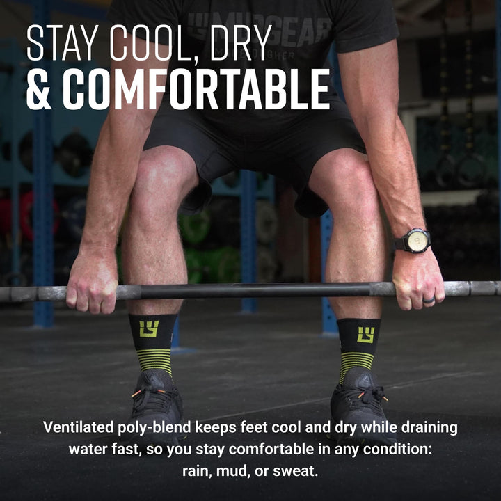 MudGear Hybrid Training Sock (YELLOW)