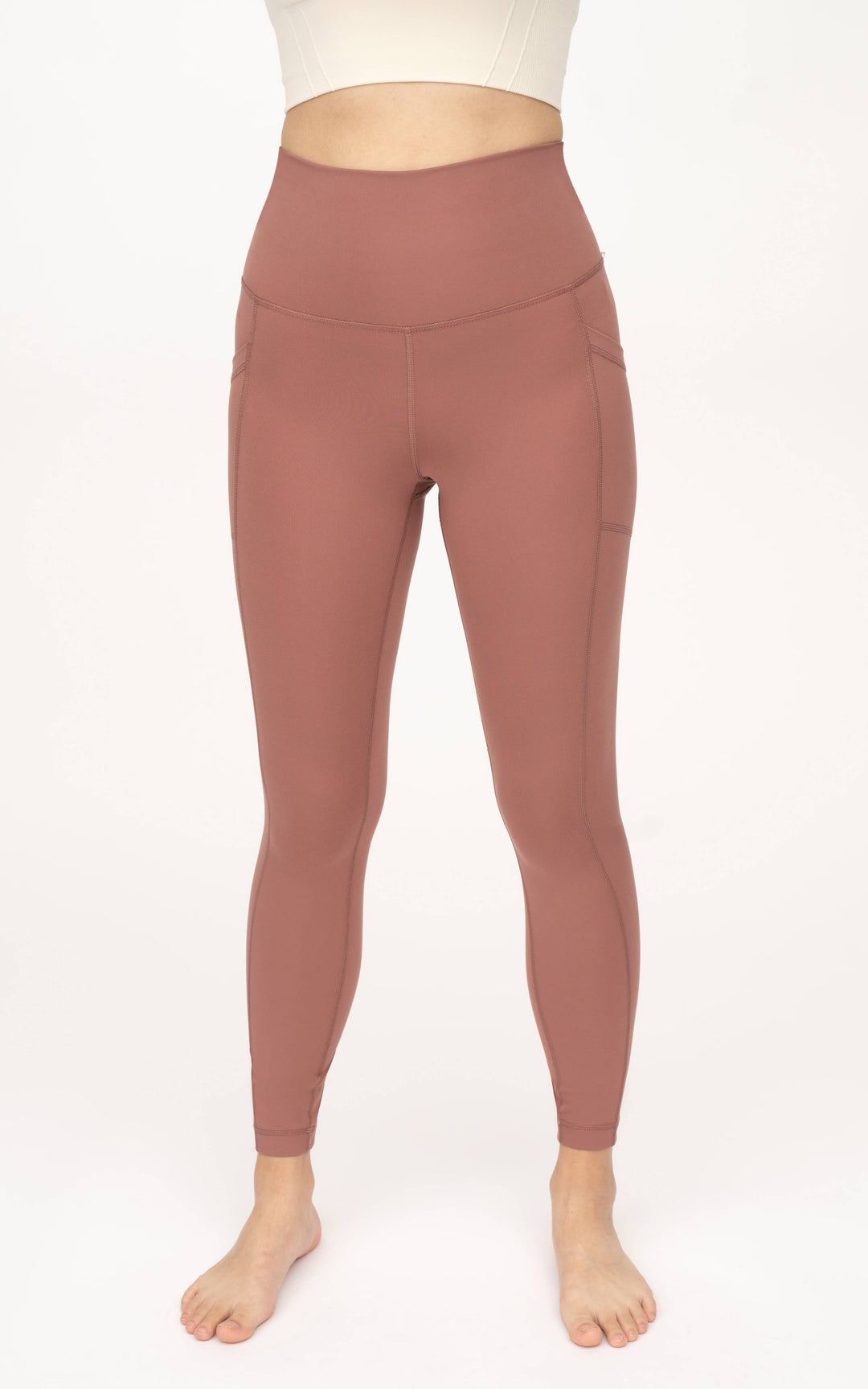 Leggings hasta el tobillo con bolsillos laterales y tiro alto Powerlux de 90 Degree by Reflex