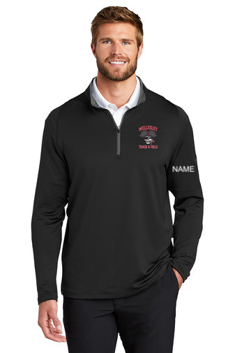 Traje de baño Wellesley Track and Field - Nike Dri-FIT Stretch con media cremallera (779795)