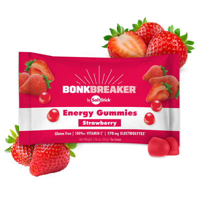 SaltStick - Masticables energéticos de fresa Bonk Breaker