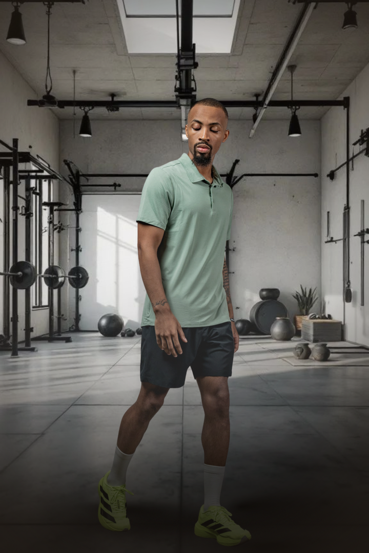 Men's Terra Recovery Polo (Low Light Olive)