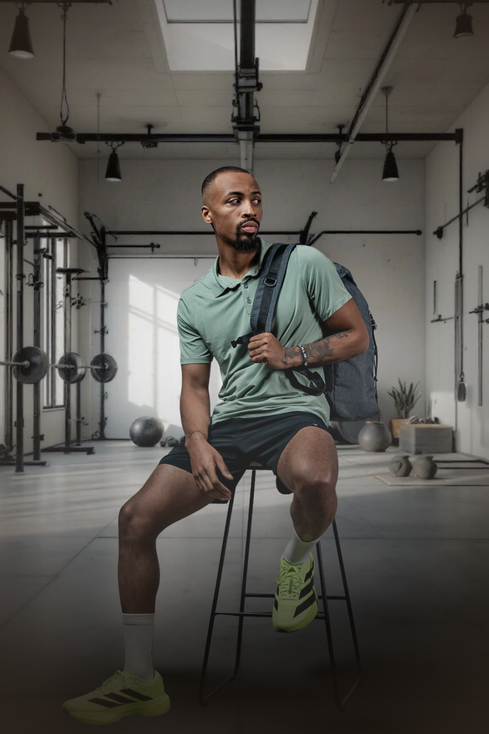 Men's Terra Recovery Polo (Low Light Olive)