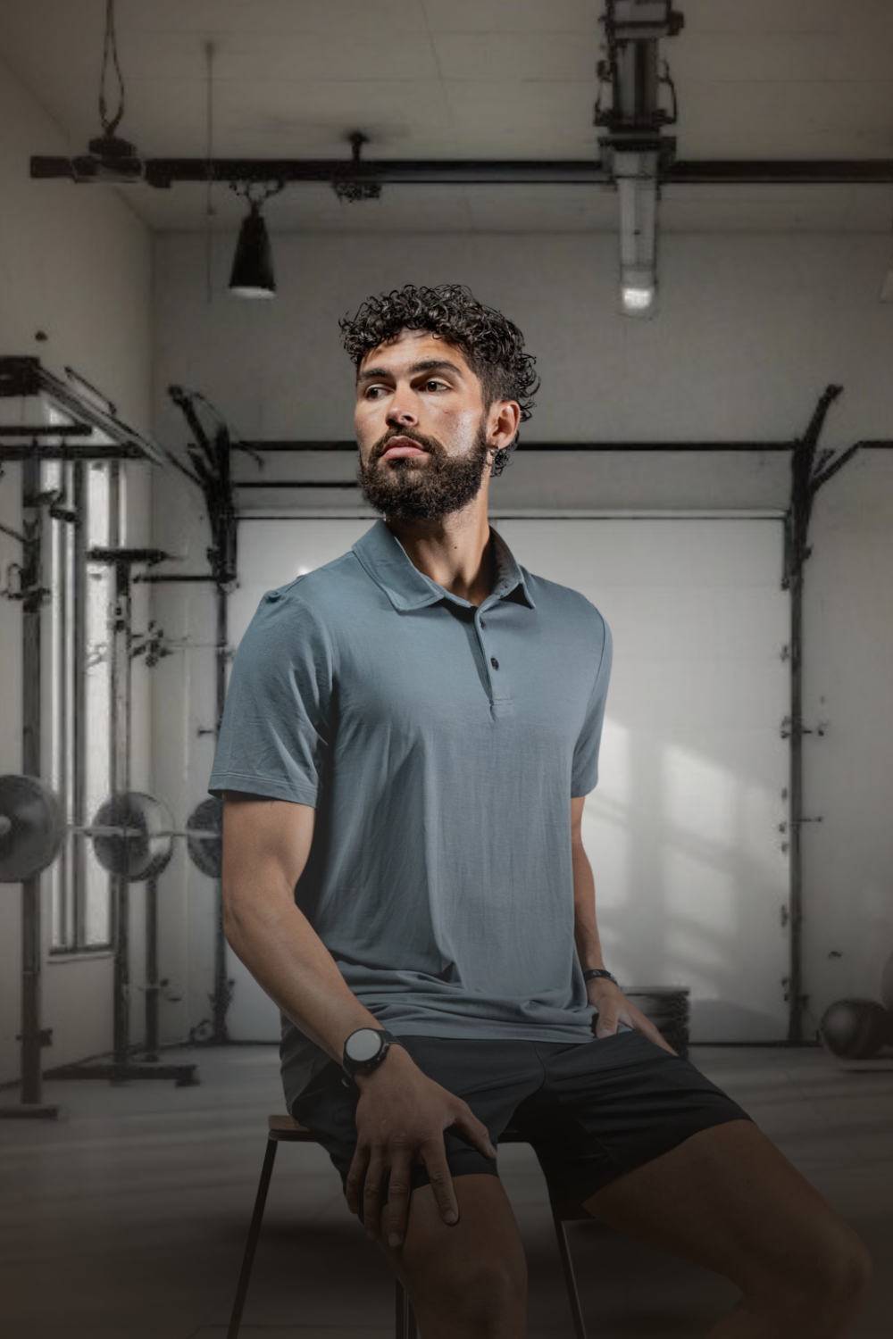 Men's Terra Recovery Polo (Ash Gray)