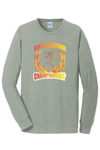 Campeonatos vocacionales estatales de campo a través: camiseta teñida con prenda Port &amp; Company® Beach Wash® (PC099LS)