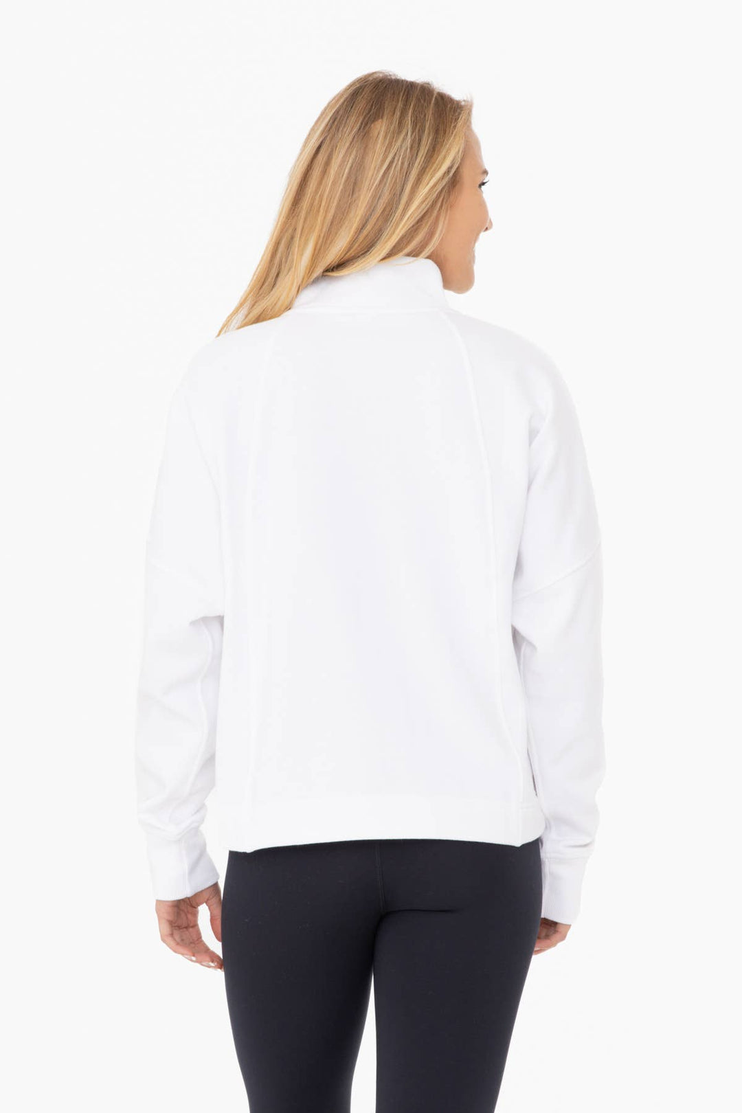 Mono B - Plush Half-Zip Fleece Pullover WOMEN