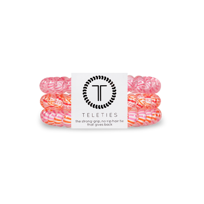 TELETIES - Bobinas para el cabello en espiral | Pequeñas | Lazos para el cabello Frosé