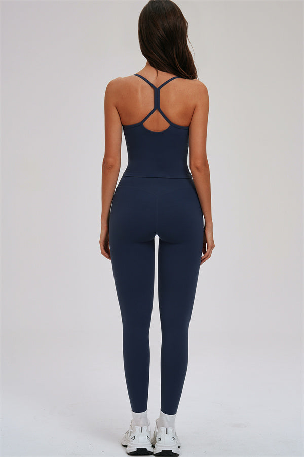 The Svelte Cross Back Tank Top Leggings 2-Piece Set