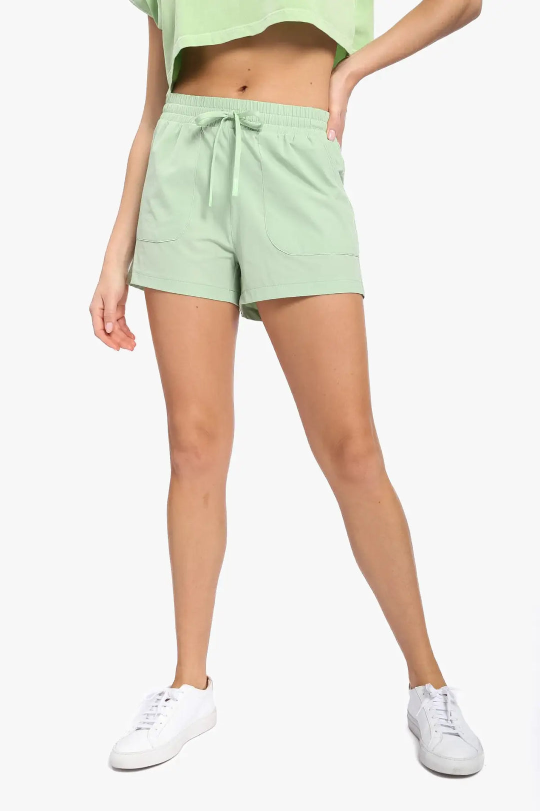 Mono B Athleisure Shorts with Drawstring (AP-A127)