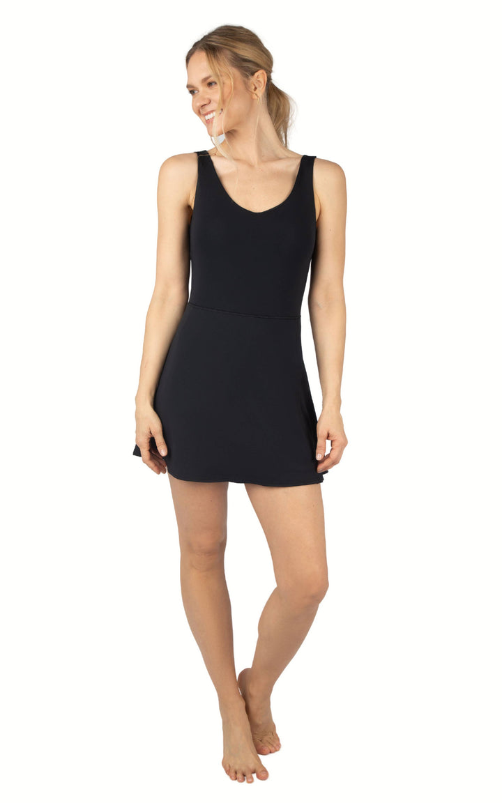90 Degree by Reflex - NUDETECH Tennis Dress with Inner Shorts and Pocket WOMEN