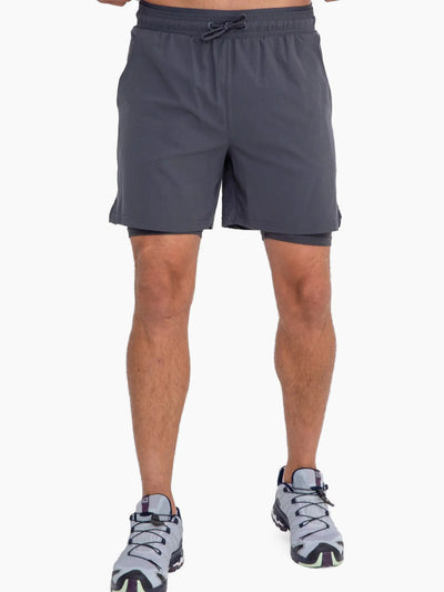 Pantalones cortos de entrenamiento con forro Mono B para hombre (MBA0826)