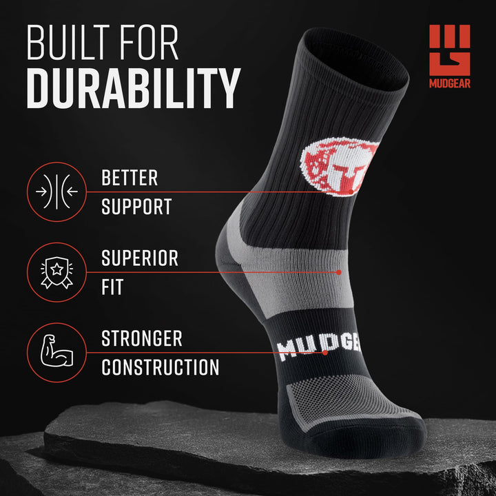 SPARTAN by MudGear Crew Height Sock