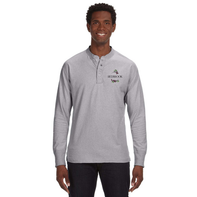 Redbrook Community - Camiseta Henley cepillada vintage de J. America para hombre (JA8244)