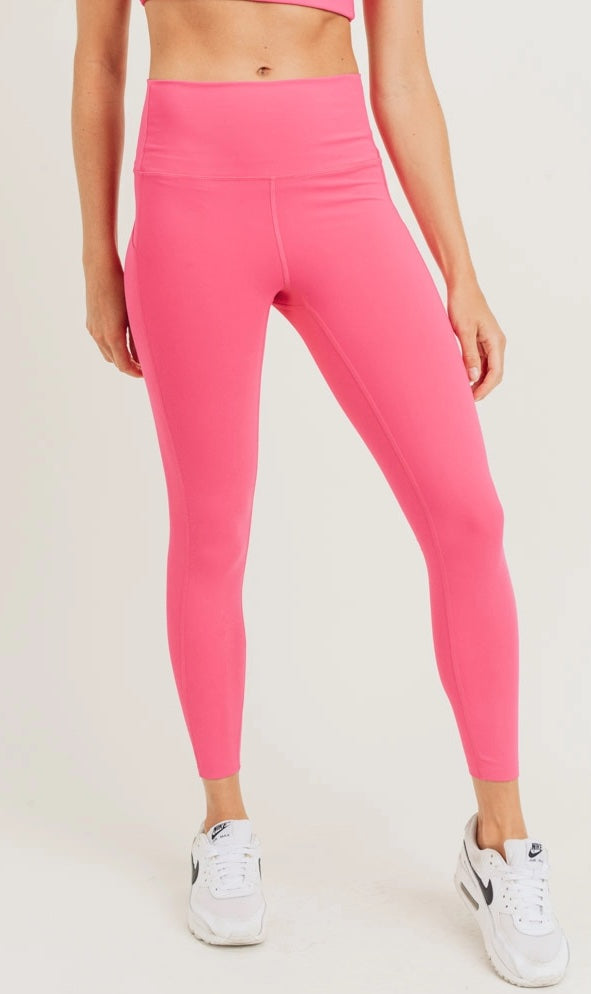 Leggings de cintura alta con pliegues, básicos, unidos y cortados con láser Mono B PARA MUJER (APH2713B)