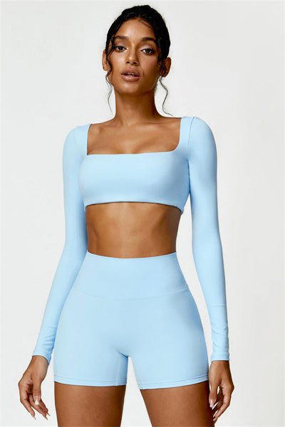 Olivia Crop Top Shorts 2-Piece Set