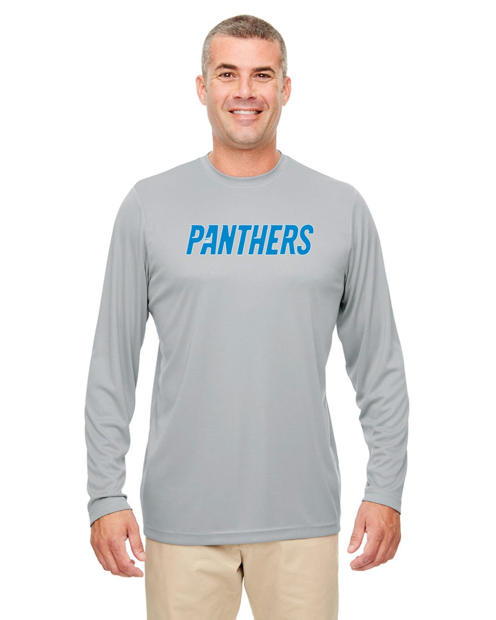 Camiseta de manga larga de rendimiento fresca y seca para hombre Flag Football Panthers UltraClub (8622)