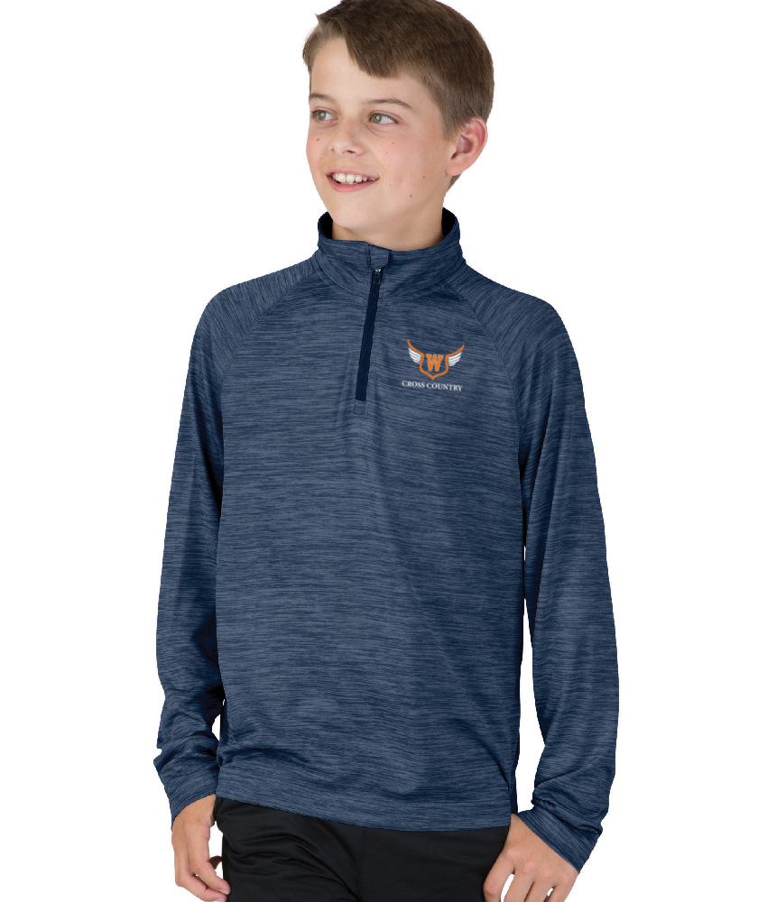 Walpole Middle School XC Youth Space Dye Performance Pullover (8763)