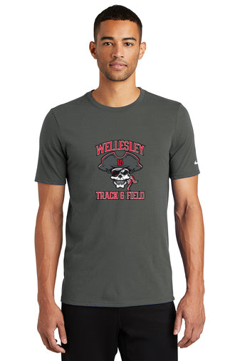 Camiseta de atletismo Wellesley - Nike Dri-FIT de algodón y poliéster - NKBQ5231