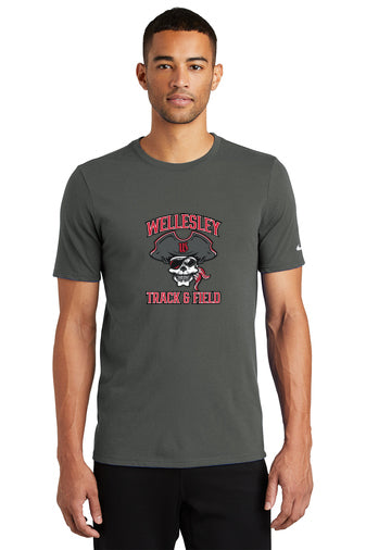 Wellesley Track and Field 2023 - Nike Dri-FIT Cotton/Poly Tee - NKBQ5231