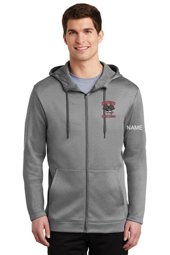 Sudadera con capucha de polar con cremallera completa Nike Therma-FIT de Wellesley Track and Field (NKAH6259)