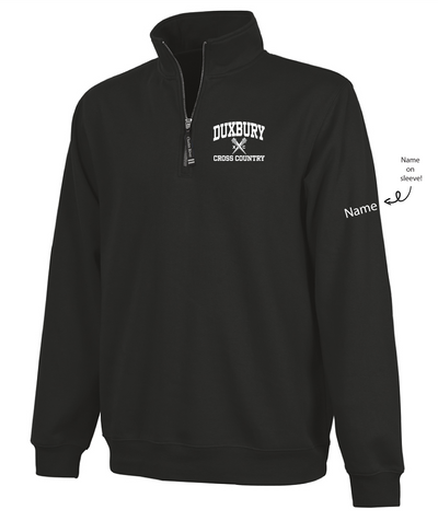 Sudadera unisex con cremallera de un cuarto de longitud Crosswind de Duxbury Cross Country (9359) 