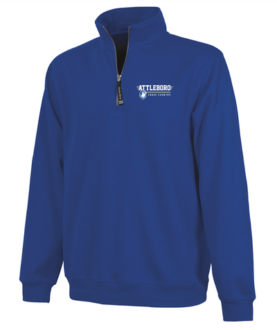 Sudadera unisex con cremallera de un cuarto de longitud Cross Country de Attleboro Crosswind (9359) 