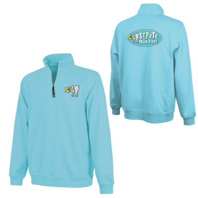 Sudadera unisex con cremallera de un cuarto de longitud Cross Country de Attleboro Crosswind (9359) 