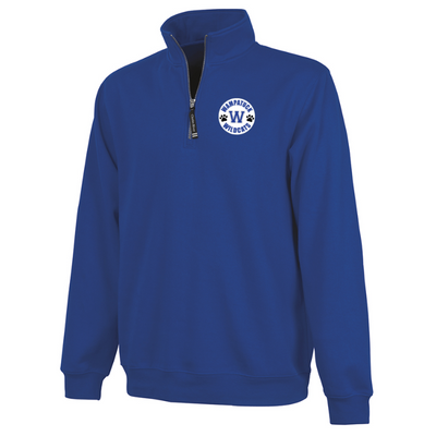 Sudadera unisex con cremallera de un cuarto de longitud Cross Country de Attleboro Crosswind (9359) 