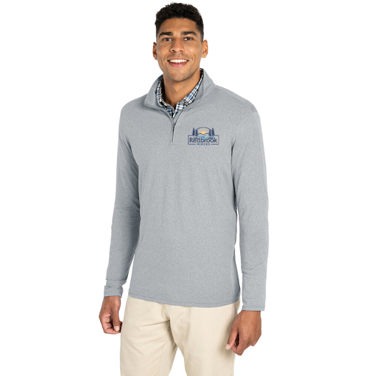 Redbrook Hikers- MEN'S HEATHERED ECO-LOGIC STRETCH QUARTER ZIP (9468)