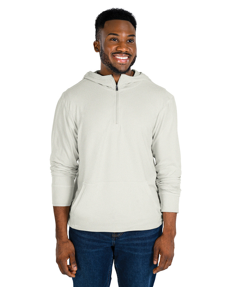 Sudadera con capucha y cremallera de un cuarto de Charles River Pulse Performance para hombre (9538)