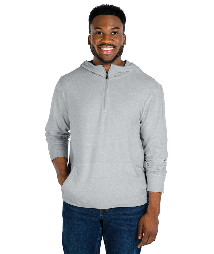 Sudadera con capucha y cremallera de un cuarto de Charles River Pulse Performance para hombre (9538)