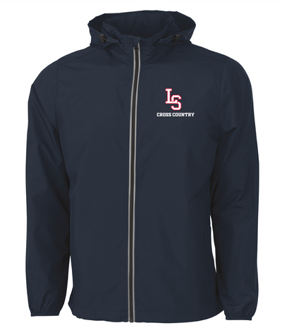 Chaqueta reflectante unisex con cremallera completa para cross country de Lincoln Sudbury (9706) 