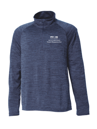 Wildwood Property Management - Chaqueta de rendimiento para hombre de 1/4 de cremallera (9763)