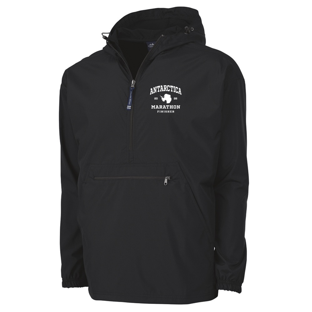 Chaqueta negra Pack-N-Go para finalistas del Maratón de la Antártida (9904)