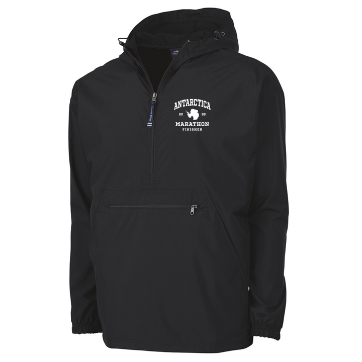 Chaqueta negra Pack-N-Go para finalistas del Maratón de la Antártida (9904)