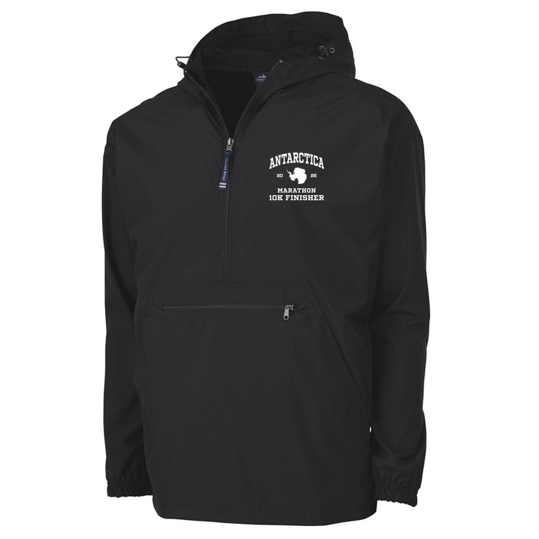 Chaqueta negra Pack-N-Go para finalistas del Maratón de la Antártida (9904)