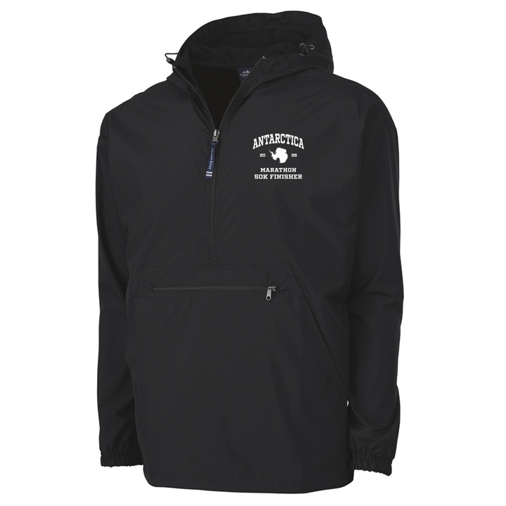 Chaqueta negra Pack-N-Go para finalistas del Maratón de la Antártida (9904)