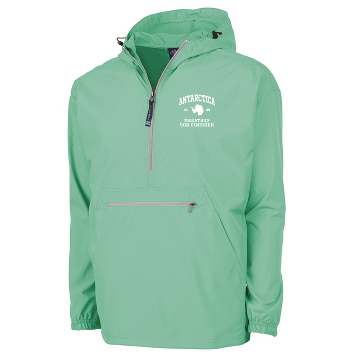 Antarctica Marathon Finisher 2026 - Pack-N-Go Pullover Jacket Mint (9904)