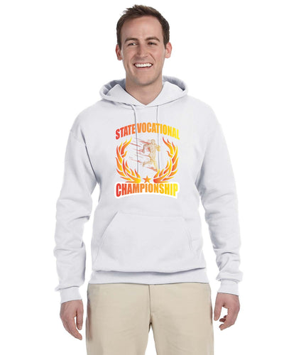 Campeonatos vocacionales estatales de campo a través: sudadera con capucha de polar NuBlend® para adultos de Jerzees (996)