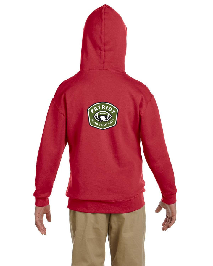 Sudadera con capucha y jersey de vellón NuBlend® de 8 oz para jóvenes de los 49ers de fútbol americano de bandera (996Y)