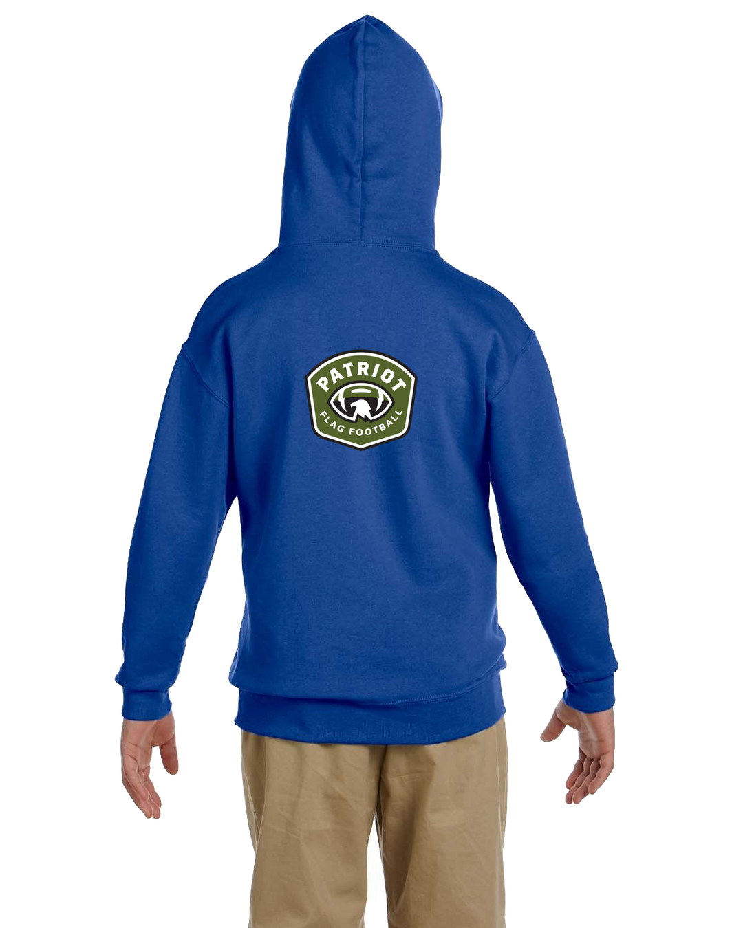 Sudadera con capucha y jersey de tejido polar NuBlend® de 8 oz para jóvenes de los Bills de fútbol americano de bandera (996Y)