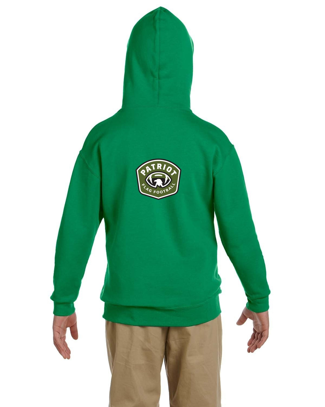 Sudadera con capucha y jersey de polar NuBlend® de 8 oz para jóvenes de los Eagles de fútbol bandera (996Y)